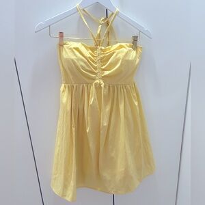 XS YELLOW MINI DRESS! Amazing quality